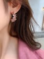 thumb Alloy Irregular Crystal  Minimalist Stud Earring 1