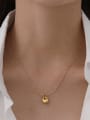 thumb Brass Cubic Zirconia Vintage Geometric Earring and Necklace Set 1