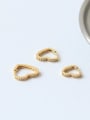 thumb Brass Cubic Zirconia Heart Minimalist Single Earring 0