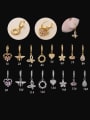 thumb Brass Cubic Zirconia Crown Cute Single Earring(Only-One) 0