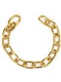 thumb Brass Hollow Geometric Chain Vintage Link Bracelet 3