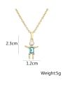 thumb Brass Imitation Pearl Girl Cute Necklace 3