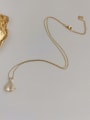 thumb Brass  Shell geometry Dainty Trend Korean Fashion Necklace 0