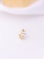thumb Stainless steel Cubic Zirconia Geometric Cute Stud Earring(Single Only One) 4