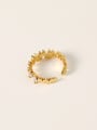 thumb Brass Cubic Zirconia Geometric Vintage Band Fashion Ring 2