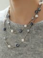 thumb Brass Imitation Pearl Irregular Vintage Necklace 2