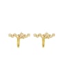 thumb Brass Cubic Zirconia Star Dainty Stud Trend Korean Fashion Earring 2
