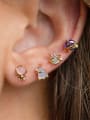 thumb Brass Opal Irregular Cute Stud Earring 1