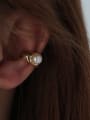 thumb Brass Imitation Pearl Geometric Vintage Single Earring 1