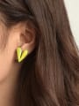 thumb Alloy Acrylic Heart Minimalist Stud Earring 1