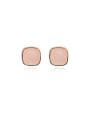 thumb Copper Acrylic Geometric Minimalist Stud Trend Korean Fashion Earring 0