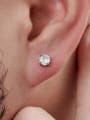 thumb Stainless steel Cubic Zirconia Geometric Minimalist Stud Earring 3