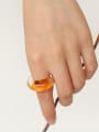thumb Hand Glass Geometric Minimalist Band Ring 1