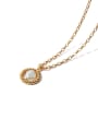 thumb Brass Freshwater Pearl Geometric Vintage Necklace 0