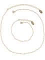 thumb Brass  Minimalist Chain Necklace 0