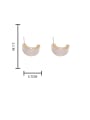 thumb Brass Enamel Geometric Minimalist Stud Earring 3