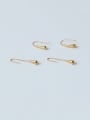 thumb Brass Water Drop Minimalist Hook Earring 0