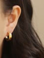 thumb Brass Twist Geometric Vintage Single Earring 2