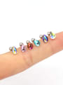 thumb Stainless steel with Cubic Zirconia Multi Color Minimalist Stud Earring 1