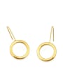thumb Brass Geometric Minimalist Hook Earring 1