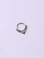 thumb Stainless steel Rhinestone Geometric Hip Hop Nose Rings(Single Only One) 4