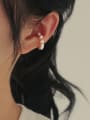 thumb Brass Imitation Pearl Geometric Vintage Single Earring(Single -Only One) 1