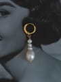 thumb Brass Imitation Pearl Geometric Minimalist Single Earring 2