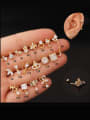 thumb Brass Cubic Zirconia Ball Cute Single Earring(Single Only One) 0