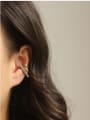 thumb Brass Smooth Geometric Vintage Clip Earring 1
