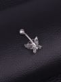 thumb Stainless steel Cubic Zirconia Butterfly Hip Hop Belly Rings & Belly Bars 3