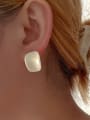 thumb Zinc Alloy Resin Irregular Minimalist Stud Earring 1