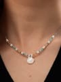 thumb Brass Natural Stone Star Hip Hop Necklace 1