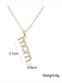 thumb Brass Cubic Zirconia Letter Vintage Necklace 3
