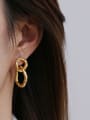 thumb Brass Hollow Round Vintage Drop Earring 1