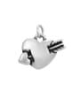 thumb Stainless steel 3d heart Diy accessory pendant 0