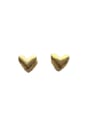 thumb Brass Heart Trend Huggie Earring 0