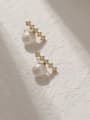 thumb Brass Cubic Zirconia Geometric Vintage Stud Trend Korean Fashion Earring 3