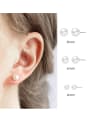 thumb Stainless steel Imitation Pearl Geometric Minimalist Stud Earring 1