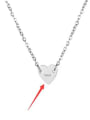thumb Stainless steel Love heart 7mm Necklace 2