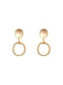 thumb Copper  Minimalist geometry Drop Trend Korean Fashion Earring 0