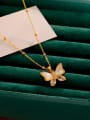 thumb Brass Butterfly Minimalist Necklace 1