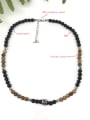 thumb Stainless steel Natural Stone Bohemia Beaded Necklace 3