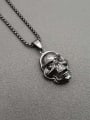 thumb Titanium Steel Skull Hip Hop Necklace For Men 0