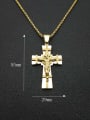 thumb Titanium Steel Cross Vintage Regligious Necklace For Men 1