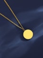 thumb Stainless steel Moon Minimalist Necklace 3