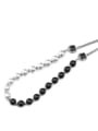 thumb Titanium Steel Imitation Pearl Irregular Hip Hop Long Strand Necklace 3