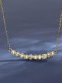 thumb Stainless steel Cubic Zirconia Geometric Dainty Link Necklace 1