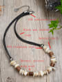 thumb Stainless steel Natural Stone Irregular Bohemia Beaded Necklace 3