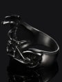 thumb Titanium motorcycle  Geometric Vintage Band Ring 3
