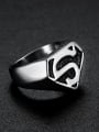 thumb Stainless steel  Letter Geometric Vintage Band Ring 3